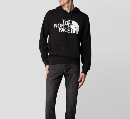 Hoodie North Face logo delante // Negro