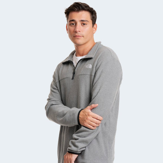 Buzo medio cierre polar North Face // gris