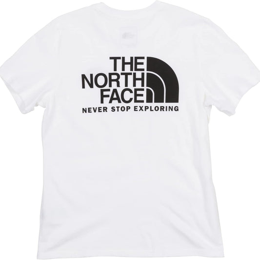 Remera North Face logo en espalda // Blanca