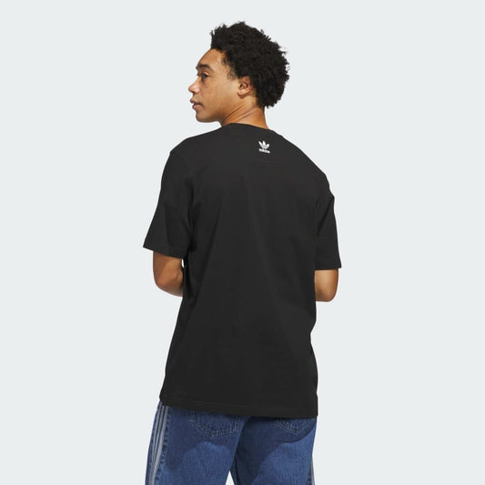 Remera Adidas Originals two rings // negra