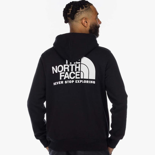 Hoodie North Face logo en espalda // negro