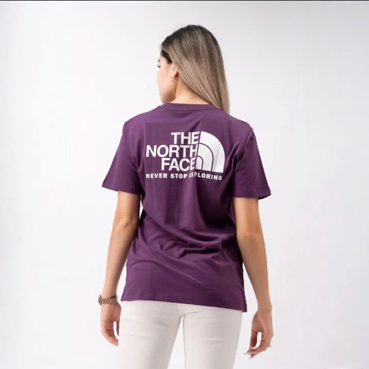 Remera North Face logo en espalda // Lila
