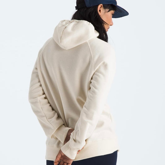 Hoodie North Face mujer logo adelante // Beige claro