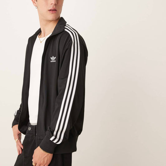 Campera Adidas Originals tela satén deportiva // negra