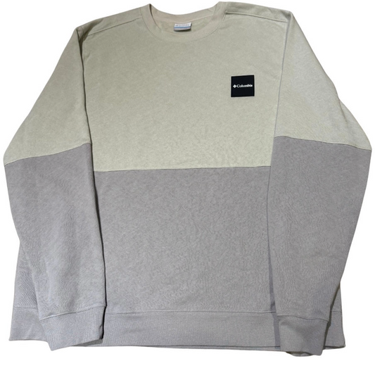 Buzo Columbia con felpa de hombre //dúo tonos gris