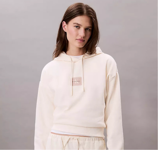Hoodie Calvin Klein de mujer felpa por dentro // beige