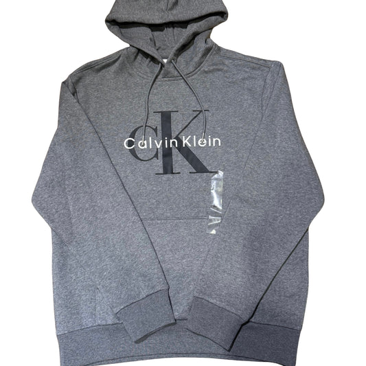 Hoodie Calvin Klein de hombre con felpa por dentro // gris