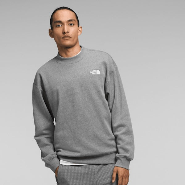 Buzo North Face gris de felpa