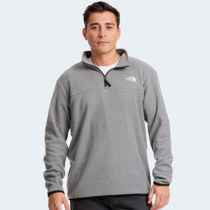 Buzo medio cierre polar North Face // gris