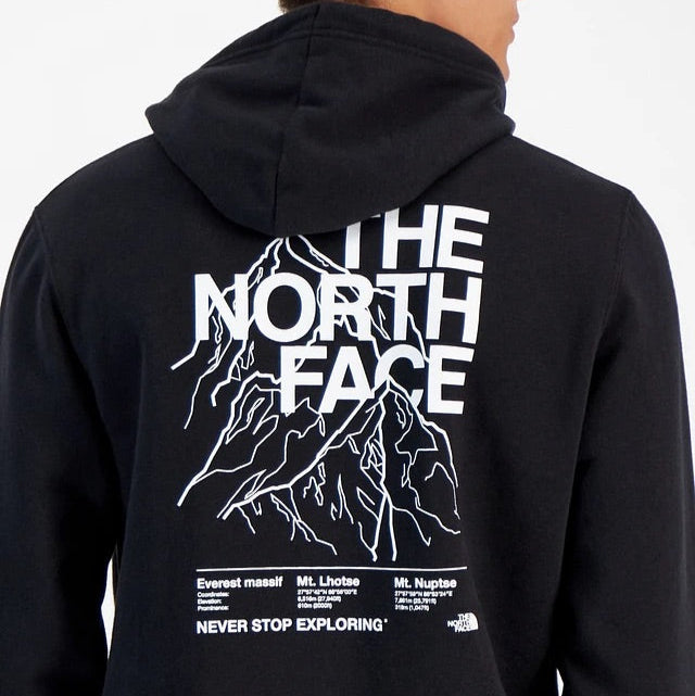 Hoodie North Face mountain // negro