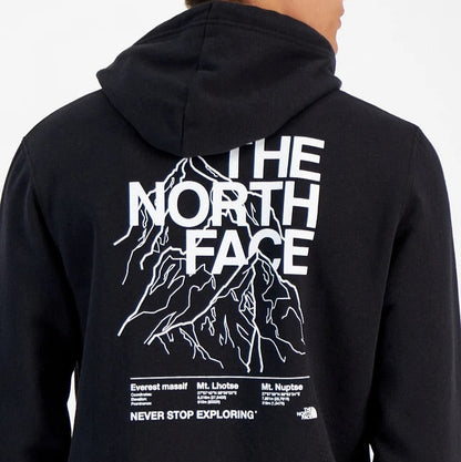 Hoodie North Face mountain // negro