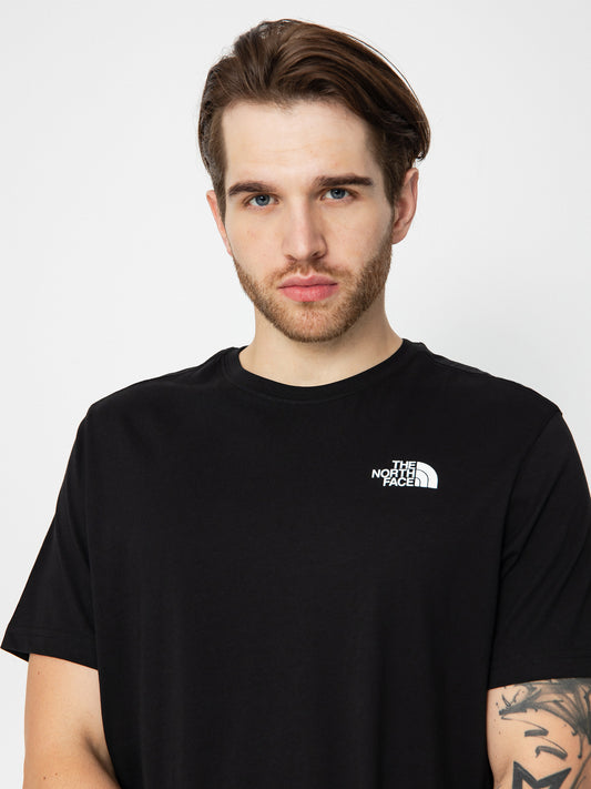 Remera North face Mountain logo en espalda // negra