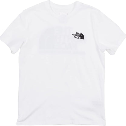 Remera North Face logo en espalda // Blanca