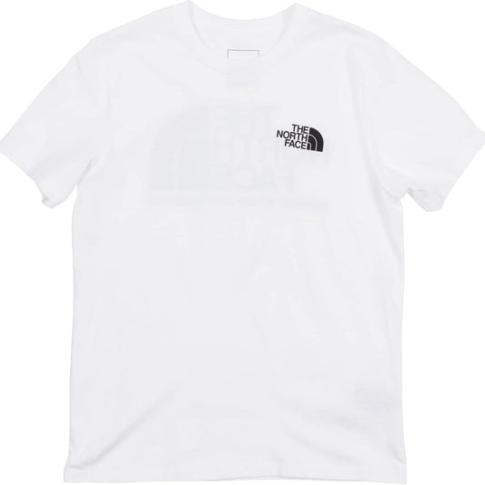 Remera North Face logo en espalda // Blanca