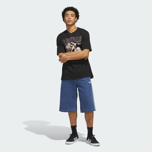 Remera Adidas Originals two rings // negra