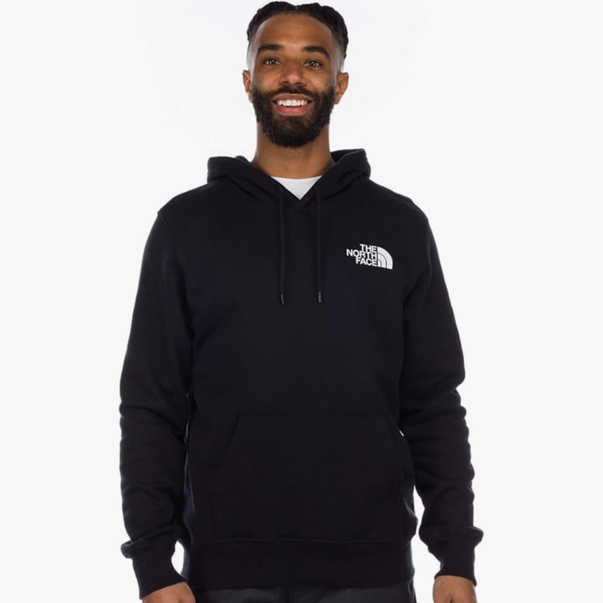 Hoodie North Face logo en espalda // negro