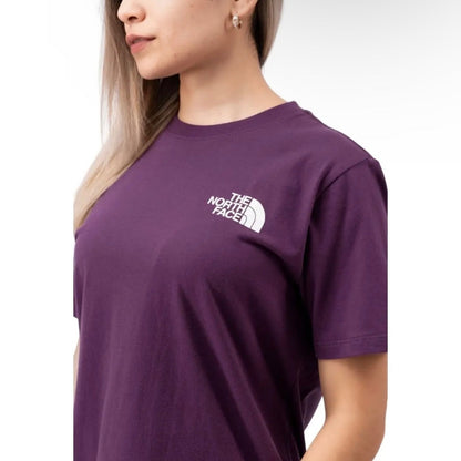 Remera North Face logo en espalda // Lila