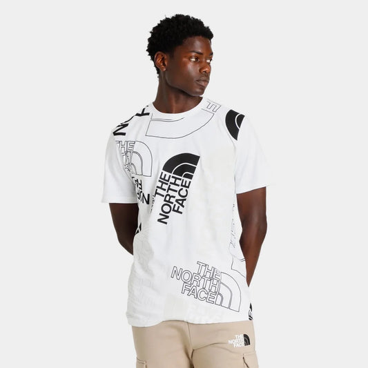 Remera North Face multilogo// blanca