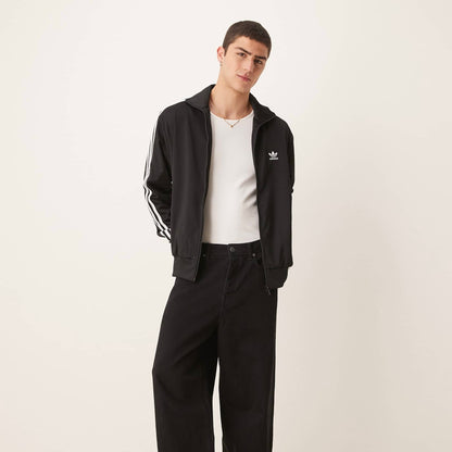 Campera Adidas Originals tela satén deportiva // negra