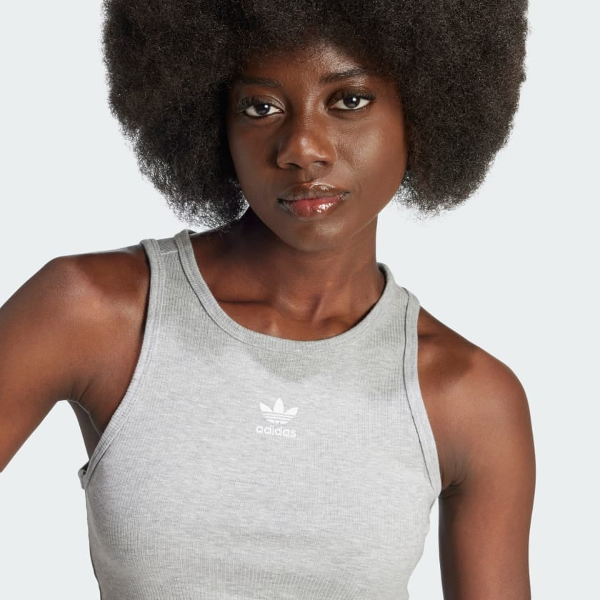 Musculosa top Adidas Originals // gris