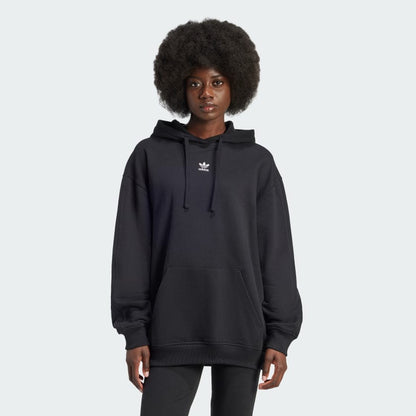 Hoodie Adidas Originals oversized con felpa por dentro // negro