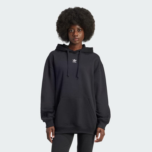 Hoodie Adidas Originals oversized con felpa por dentro // negro