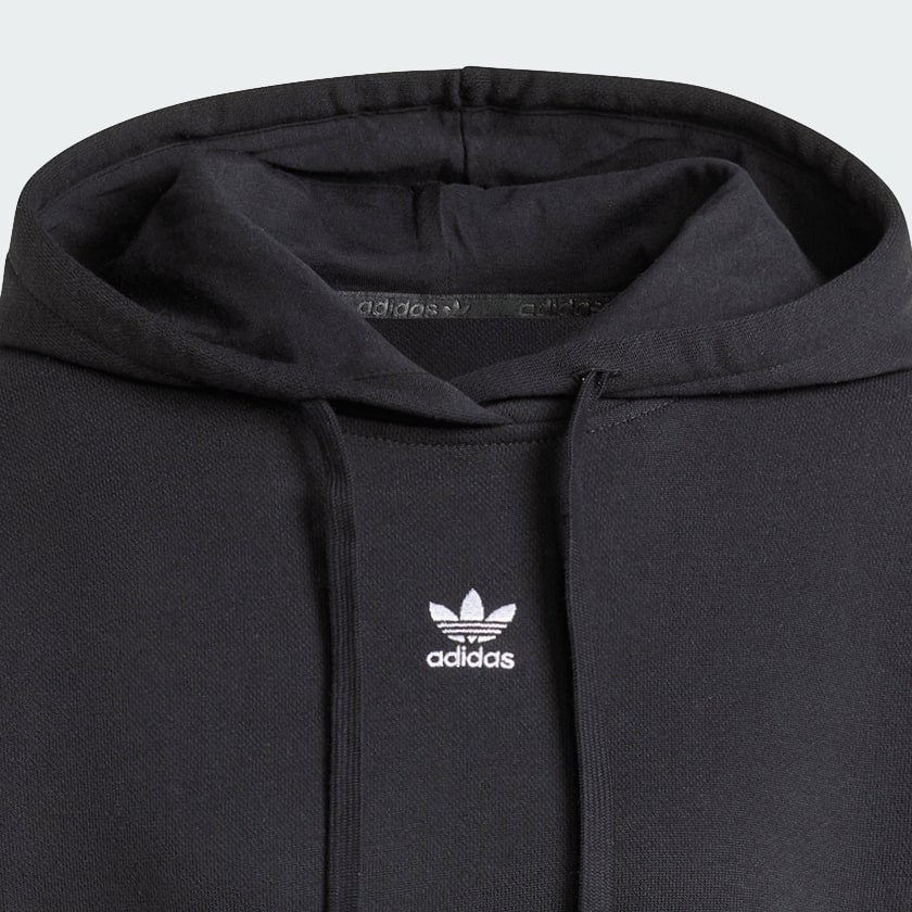 Hoodie Adidas Originals oversized con felpa por dentro // negro