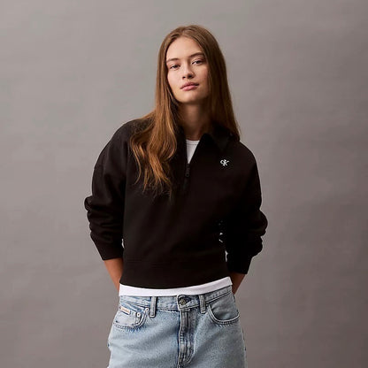 Medio cierre con cuello Calvin Klein // negro