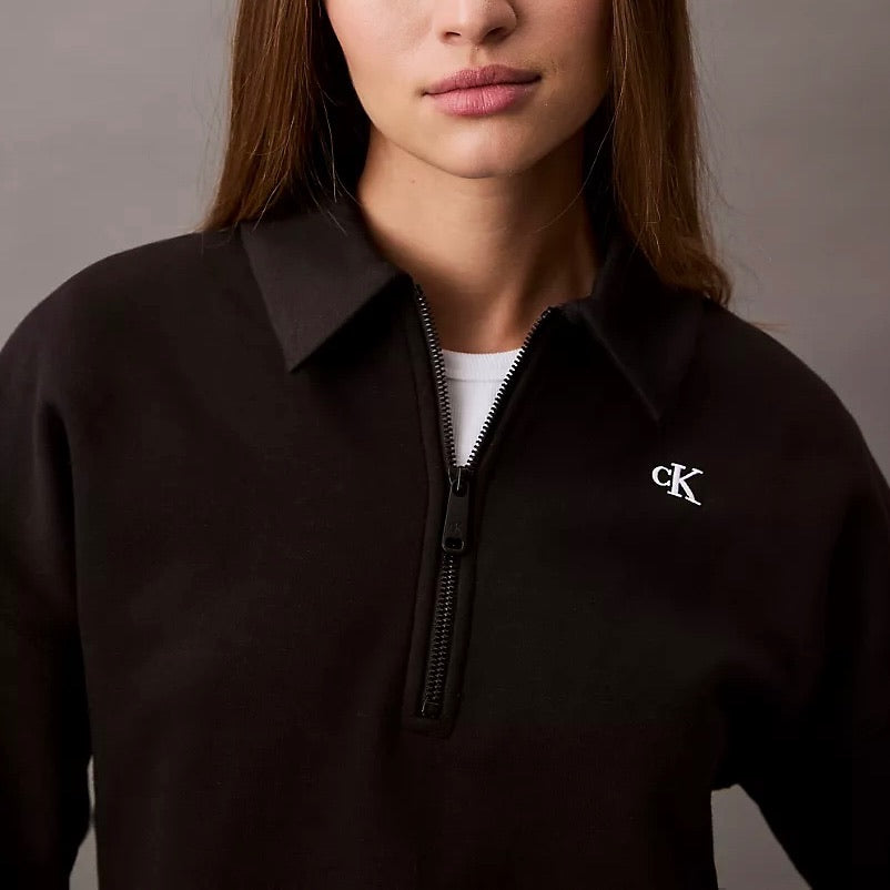 Medio cierre con cuello Calvin Klein // negro