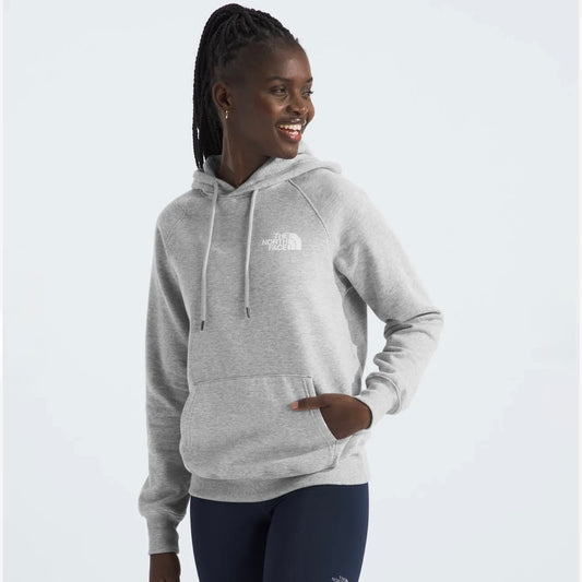 Hoodie North Face de mujer logo en espalda // gris