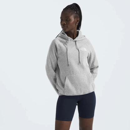 Hoodie North Face de mujer logo en espalda // gris