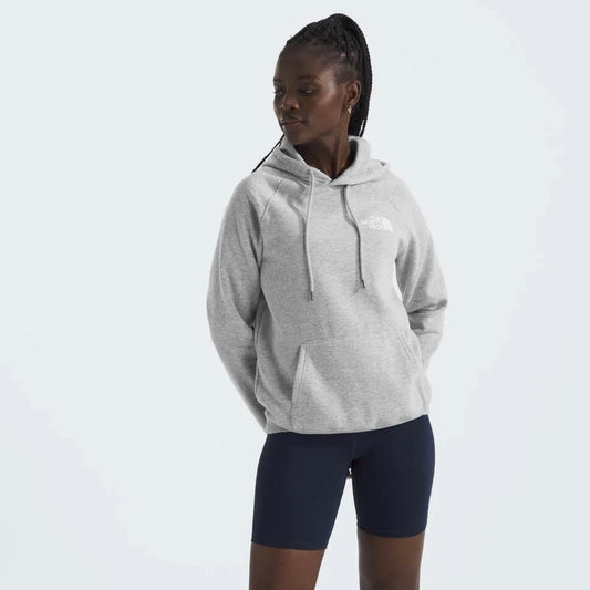 Hoodie North Face de mujer logo en espalda // gris